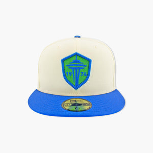 Seattle Sounders Cream Fitted Hat