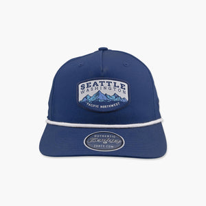 Climate Mountains Navy/White Seattle Adjustable Hat