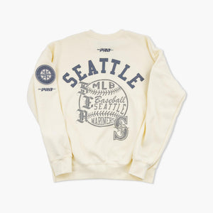 Seattle Mariners Cream Retro Rally Crewneck