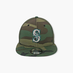 Seattle Mariners Camo Flat Bill Trucker Hat