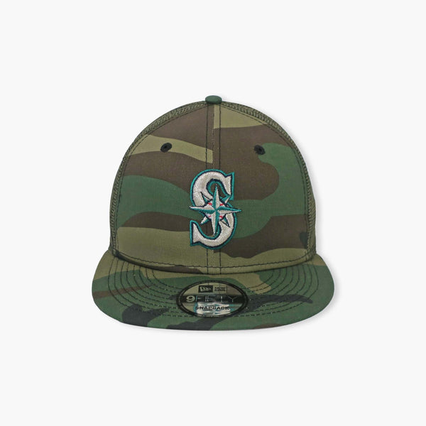 Seattle Mariners Camo Flat Bill Trucker Hat