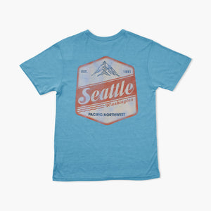 Badge Of Honor Powder Blue Seattle T-Shirt