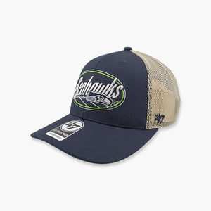 Seattle Seahawks Navy Enfield Strap Trucker Hat