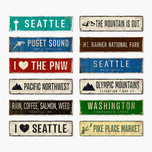 Seattle Mini Landmark Signs