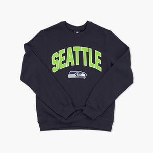 Seattle Seahawks Navy Action Crewneck