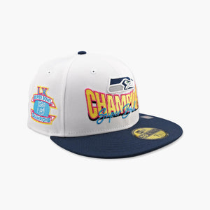 Seattle Seahawks White Super Bowl LX Champions Shining Bright Fitted Hat