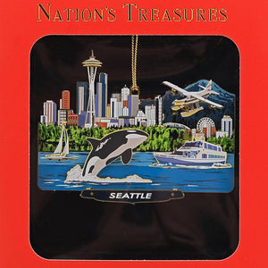 Seattle Waterfront Multi-Layer Ornament