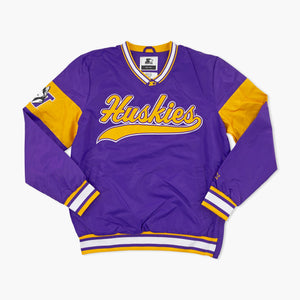 Washington Huskies Purple Script Starter Lightweight Pullover Jacket