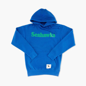 Seattle Seahawks 1980's Sideline Blue Hoodie
