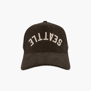 Seattle Brown Sand Upside Down Embroidered Snapback Hat