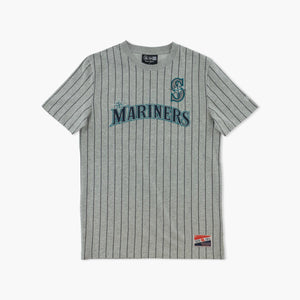 New Era Seattle Mariners Grey Pinstripes T-Shirt