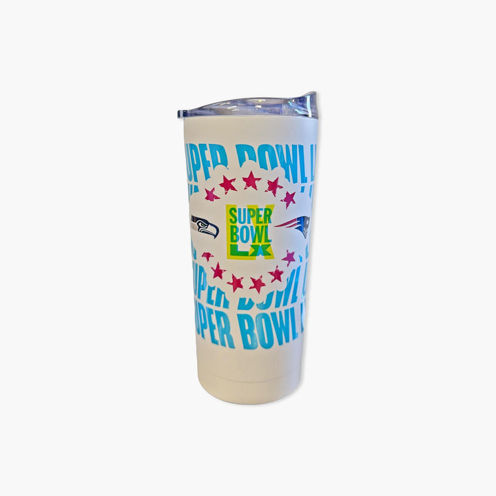 Seattle Seahawks Super Bowl LX 20oz Powder Coat Tumbler