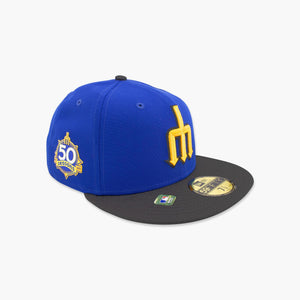 Seattle Mariners 50th Anniversary Side Patch City Connect Fitted Hat