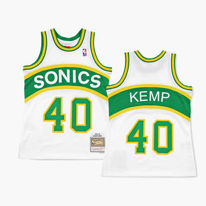 Seattle SuperSonics Shawn Kemp 1994 White Swingman Jersey