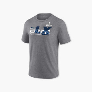 Seattle Seahawks Super Bowl LX Made It Tri-Blend T-Shirt - Heather Gray