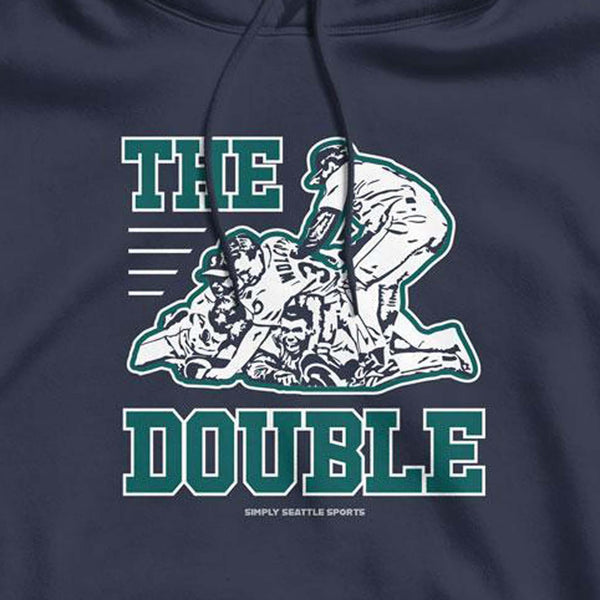 The Double Navy Hoodie