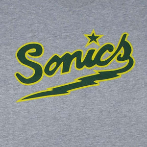 Seattle SuperSonics Grey Lightning Bolt Premium T-Shirt