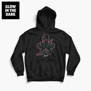 Hocktopus Black Ice Glow In The Dark Hoodie