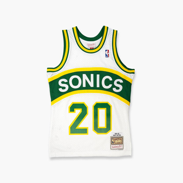 Seattle SuperSonics Gary Payton 1994 White Swingman Jersey