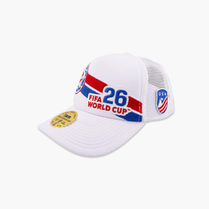 2026 FIFA World Cup USA Soccer Ball Stripe Trucker Hat