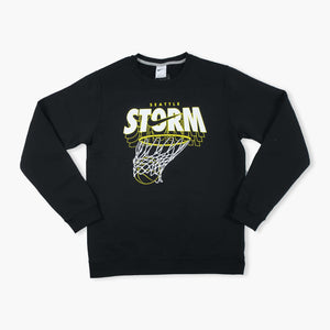 Seattle Storm Black Club Baller Crewneck
