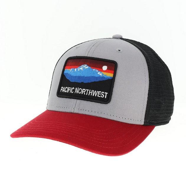 Horizon Grey/Burgundy Pacific Northwest Trucker Hat – Simply Seattle