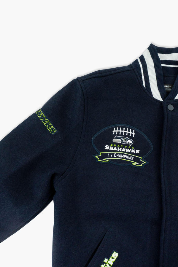 Seattle Seahawks Super Bowl Champions Varsity Jacket