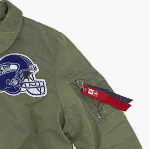 Seattle Seahawks New Era Alpha Industries 2026 XGR Bomber Jacket