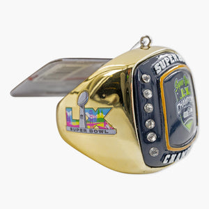 Seattle Seahawks Super Bowl LX Champions Ring Ornament