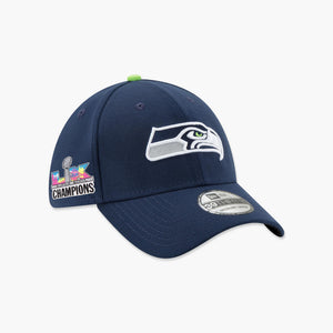Seattle Seahawks Super Bowl LX Champions Side Patch Navy FlexFit Hat