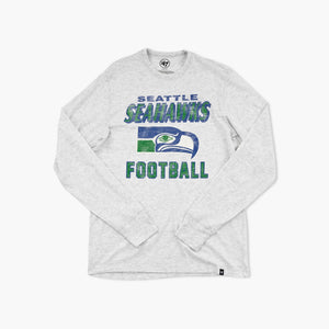 Seattle Seahawks Relay Grey Throwback Dozer Franklin Long Sleeve