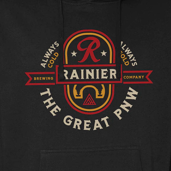 Rainier Beer Tab Fleece Hoodie