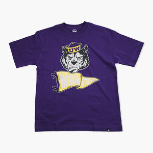 Washington Huskies Pennants Up Throwback T-Shirt