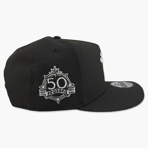 Seattle Mariners Steelheads Black Arched A-Frame 50th Anniversary Snapback