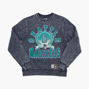 Seattle Mariners Navy 1977 Laurel Crest Crewneck
