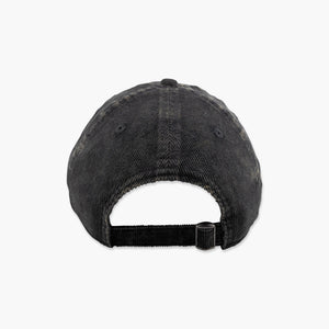 Seattle SuperSonics Washed Black Skyline Corduroy Adjustable Hat