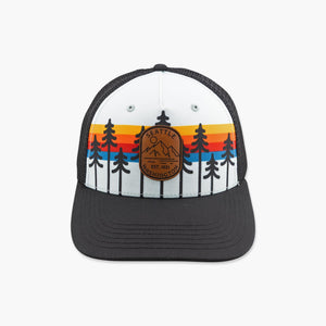 Wild By Nature Sunset/Black Youth Trucker Hat