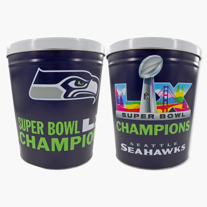 Seattle Seahawks Super Bowl LX Champs 3-Gallon Tin
