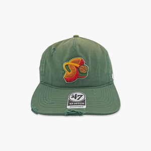 Seattle SuperSonics Vintage Worn Orbit Hitch Snapback