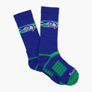 Seattle Seahawks Royal Throwback Socks