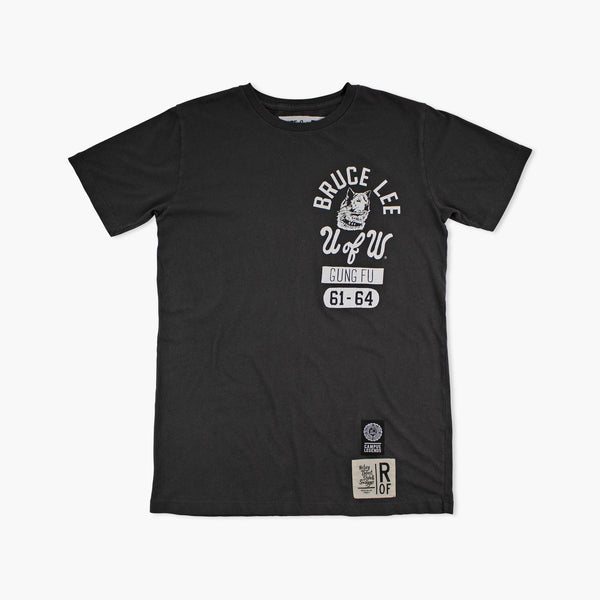Washington Huskies Bruce Lee Gung Fu Origins Black T-Shirt