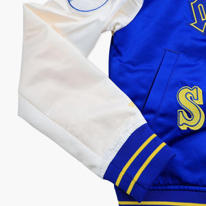 Seattle Mariners Women's Double Clutch Crop Satin Jacket
