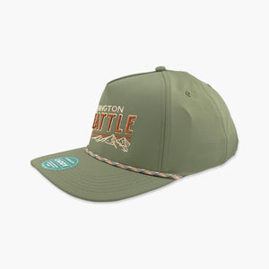Double Slants Olive/Blackish Green Seattle Snapback
