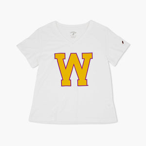 Washington Huskies White Retro Logo Women's T-Shirt