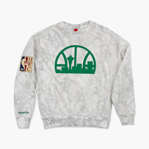 Seattle SuperSonics Ghosted Crewneck