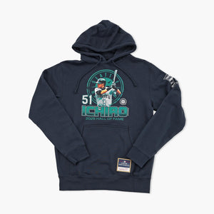 Seattle Mariners Navy Ichiro Suzuki HOF Hitter Hoodie