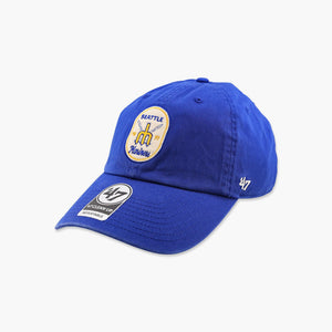 Seattle Mariners Royal Crosspatch Clean Up Adjustable Hat