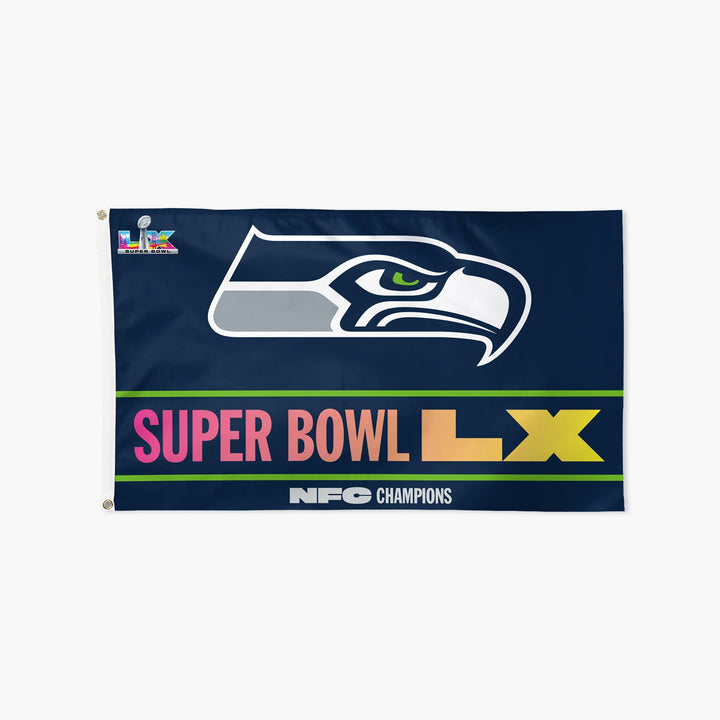 Seattle Seahawks Super Bowl LX NFC Champs 3' x 5' Flag