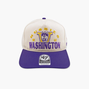 Washington Huskies Cream Arcitext Hitch Snapback