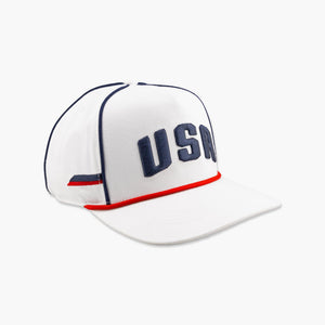 US Soccer White Podium Snapback